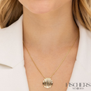 Conjunto Colar e Brinco Redondo Ondulado Orgânico Banhado Ouro 18K - Fischer Semijoias