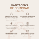 Colar Letra de Lado com Banho em Ouro 18k