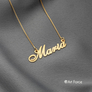 Colar Nome Banhado a Ouro 18k Personalizado Delicado Cursivo Exclusivo - Art Force Semijoias