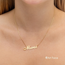 Colar Nome Banhado a Ouro 18k Personalizado Delicado Cursivo Exclusivo - Art Force Semijoias