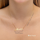 Colar Nome Banhado a Ouro 18k Personalizado Delicado Cursivo Exclusivo - Art Force Semijoias